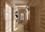Дизайн-проект тамбура в 2-х этажном коттедже с мансардой