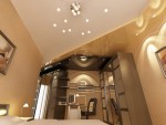 Применение многоуровневых натяжных потолков в дизайне интерьера 2-х комнатной квартиры