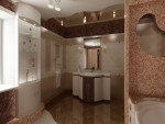 Дизайн ванной в 2х этажном коттедже