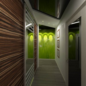 Дизайн интерьера прихожей-коридора