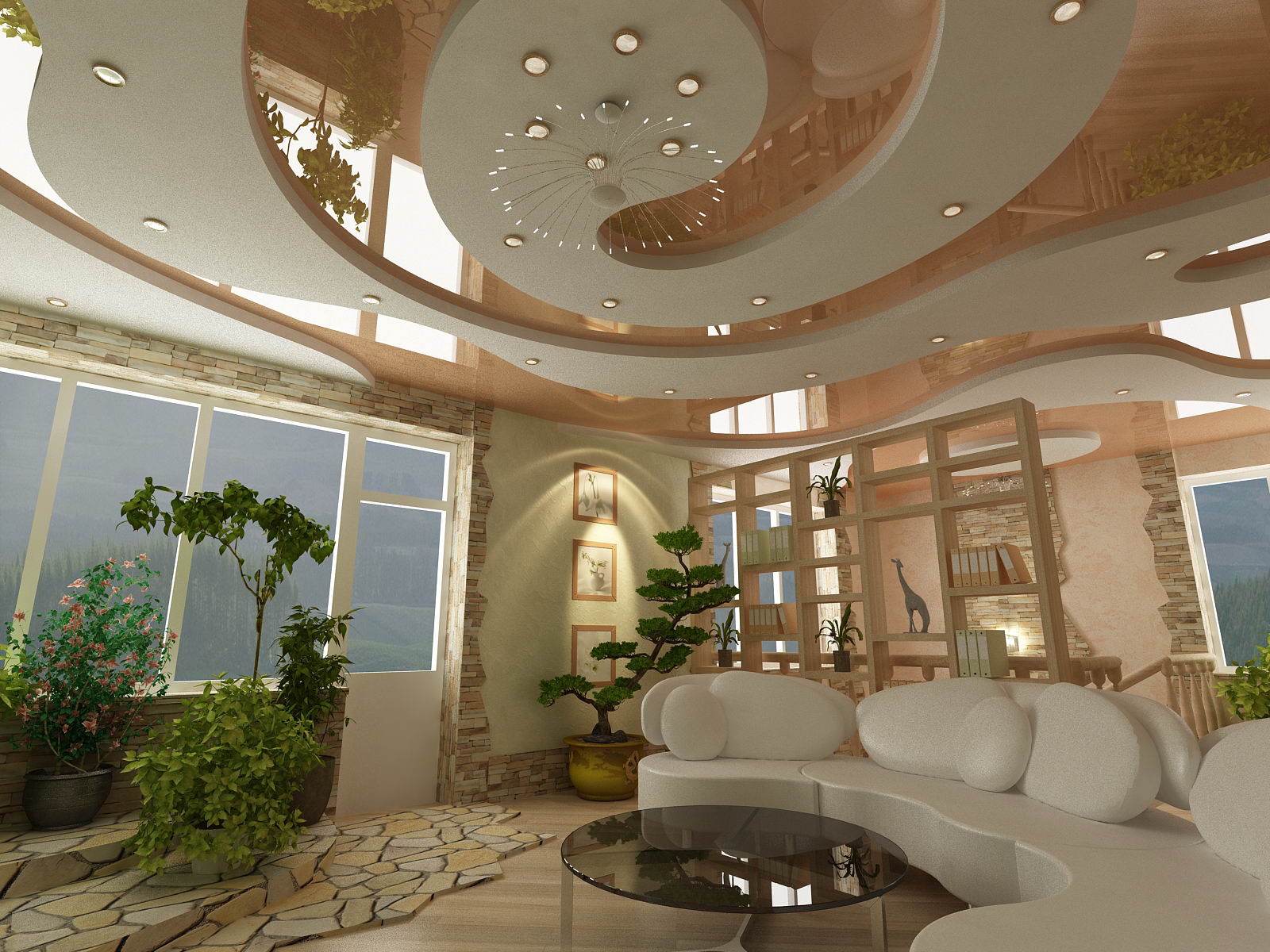 Дизайн интерьера холла 2-х этажного коттеджа от Алексея Сухова