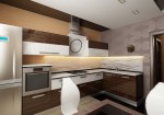 Дизайн интерьера кухни-столовой в однокомнатной квартире