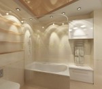 Дизайн интерьера ванной в 3-х комнатной квартире. Вариант 1